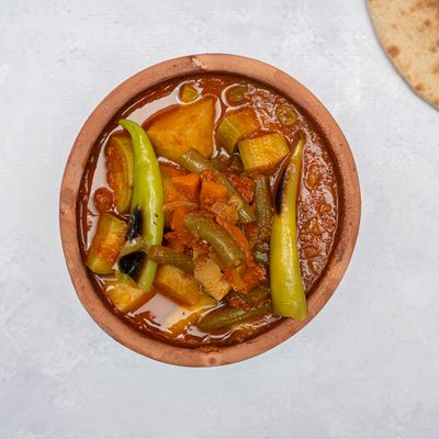طبق خضار سادة