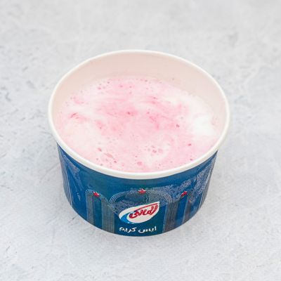 Yogurt And Berry Ice Cream Scoop