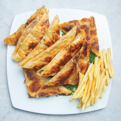 Double Syrian Hawawshi sandwich