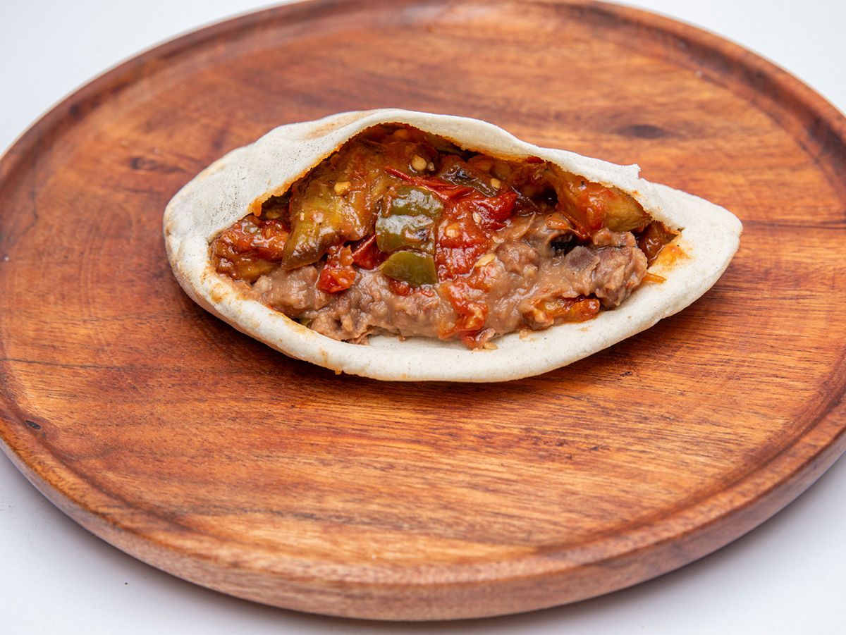 Moussaka Bean Sandwich