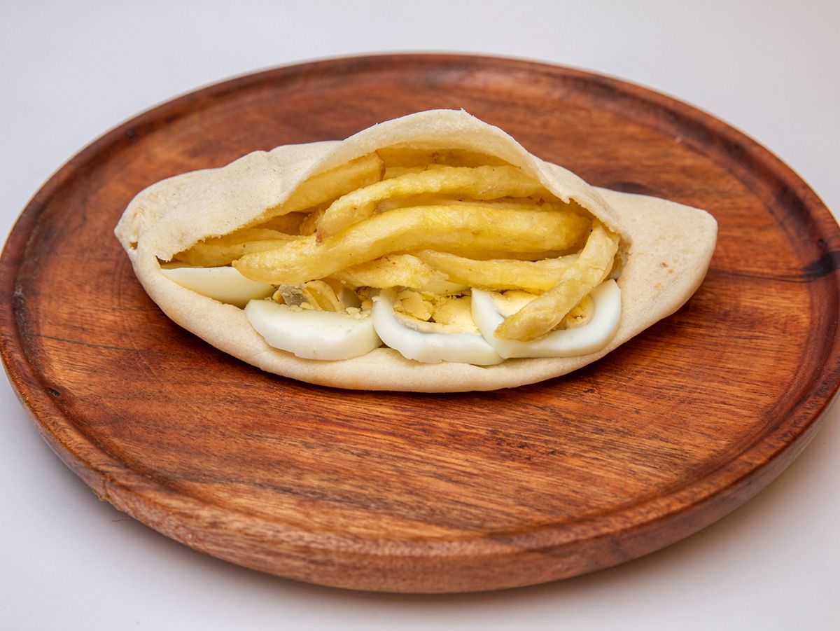 Potato And Egg Sandwich