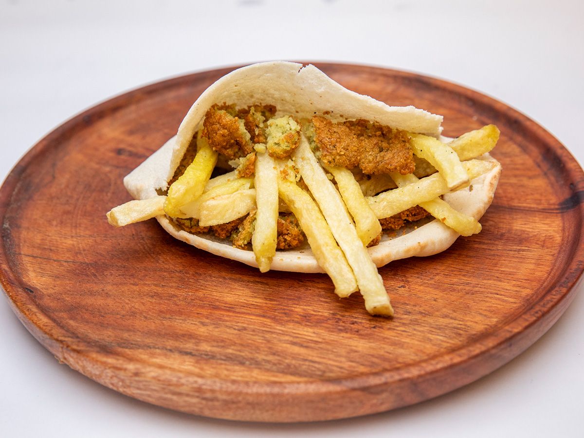 Potato Falafel Sandwich