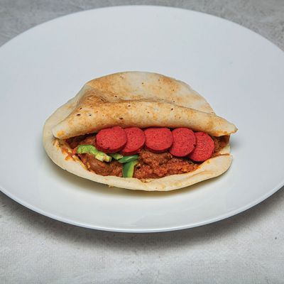Foul on Hot dog sandwich