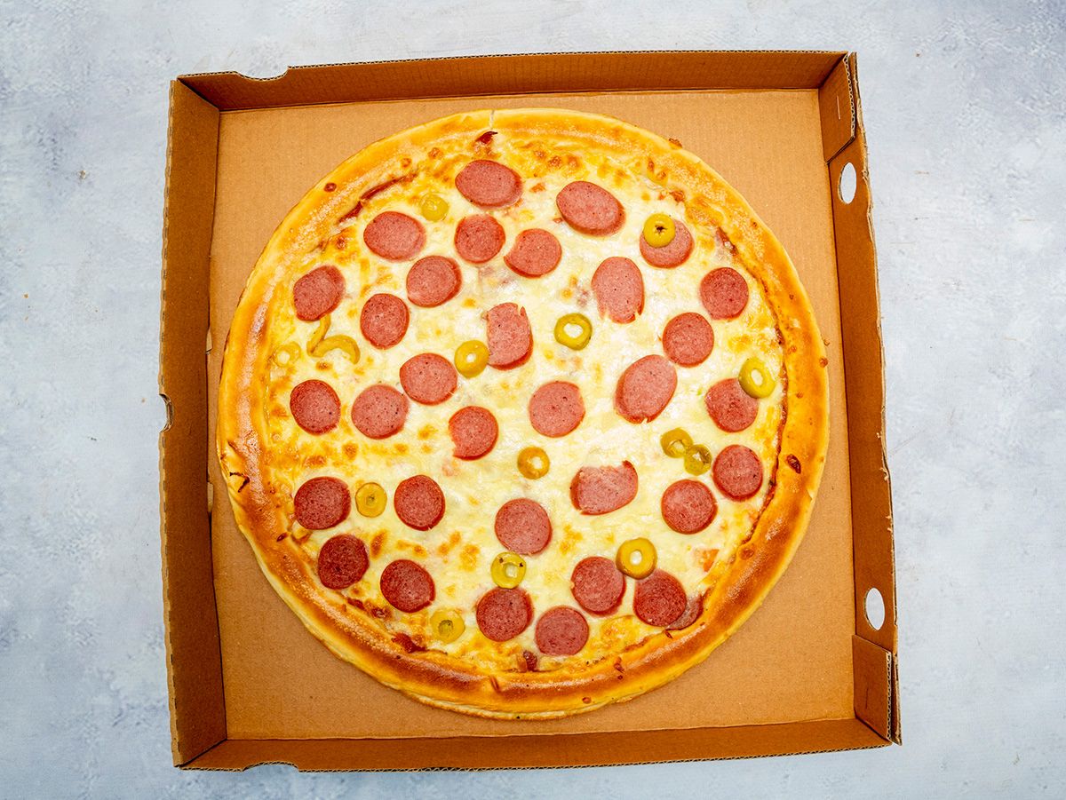 Hot dog pizza