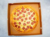 Hot dog pizza