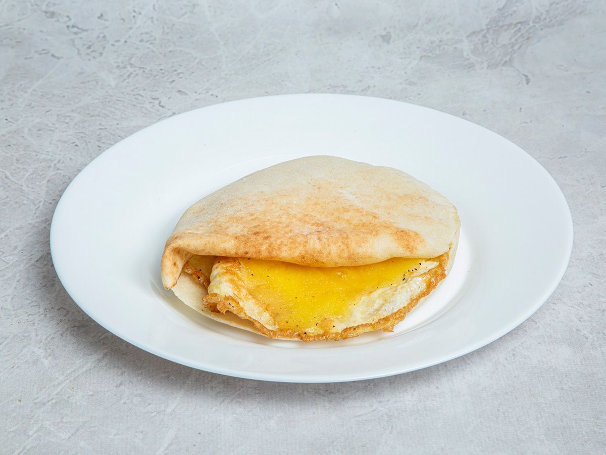 Cheddar omelette Shami or Baladii Sandwich