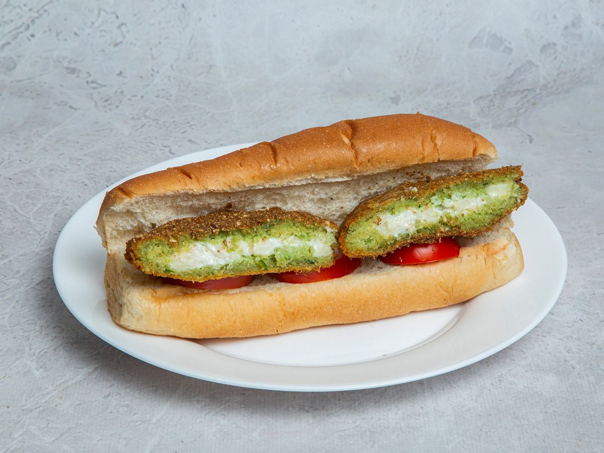 falafel Al tabakh mix cheese bun or french Sandwich