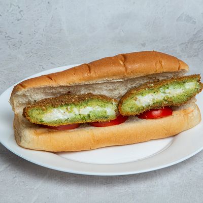 falafel Al tabakh mix cheese bun or french Sandwich