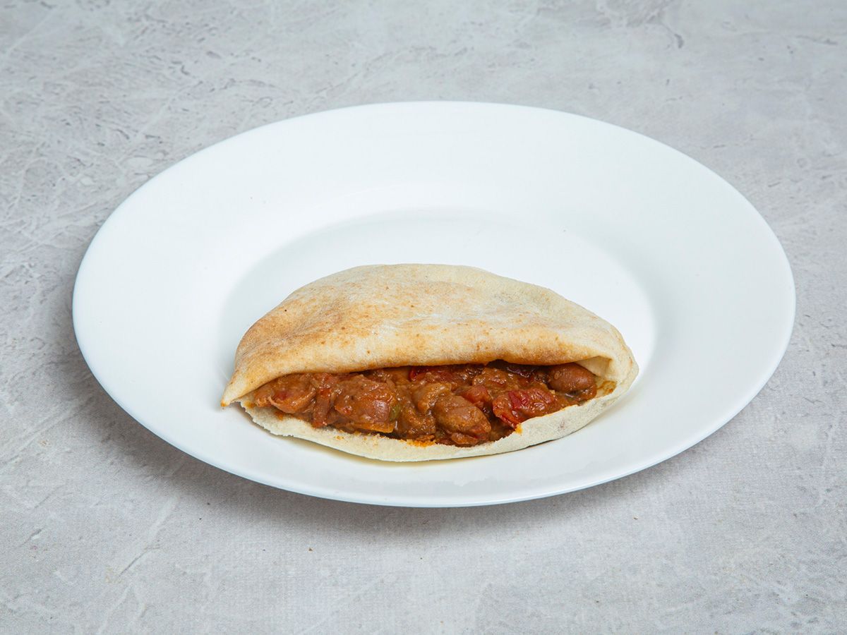 Foul with sauce Shami or Baladii Sandwich