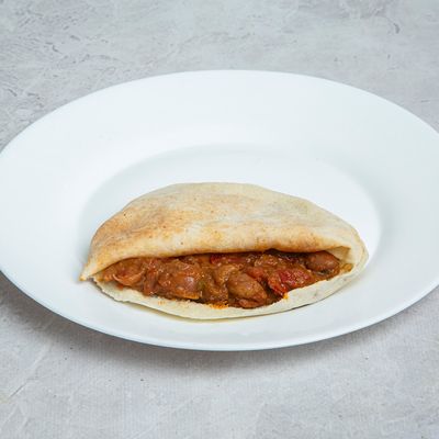 Foul with sauce Shami or Baladii Sandwich