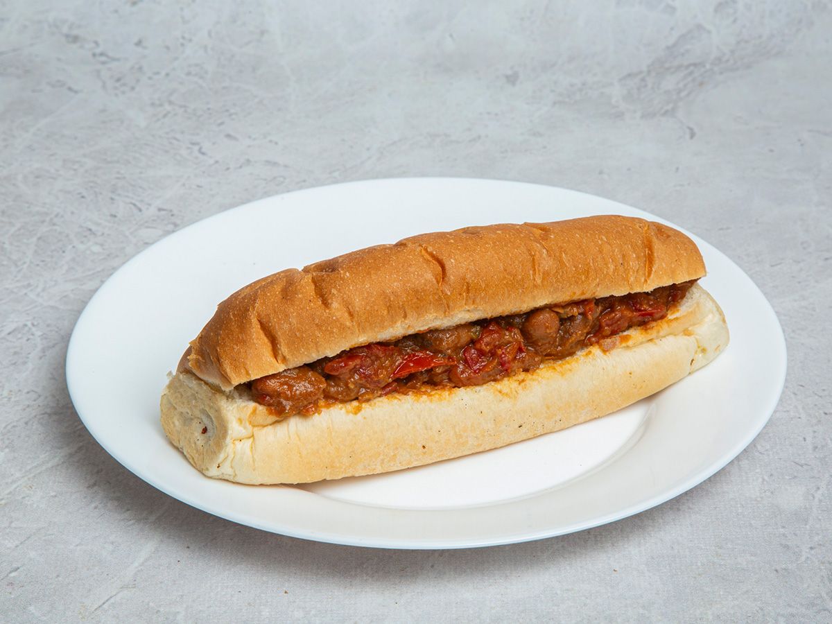 Foul with sauce bun or french Sandwich