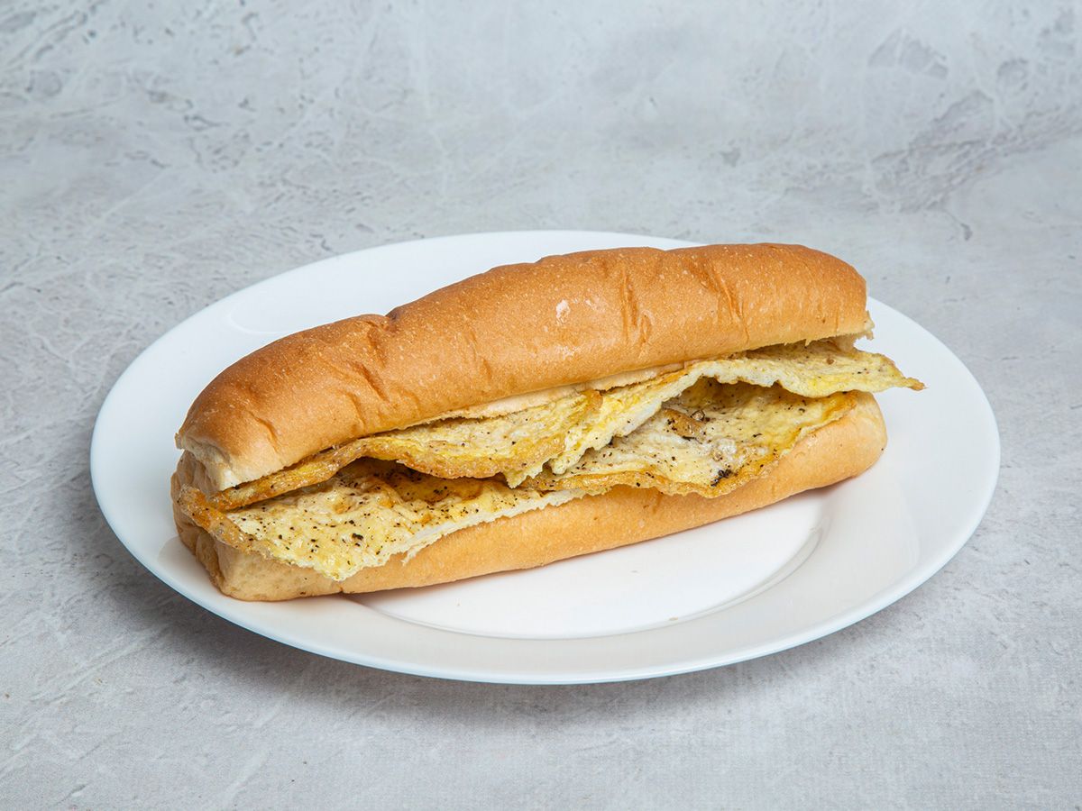 Plain omelette bun or french Sandwich