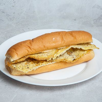 Plain omelette bun or french Sandwich