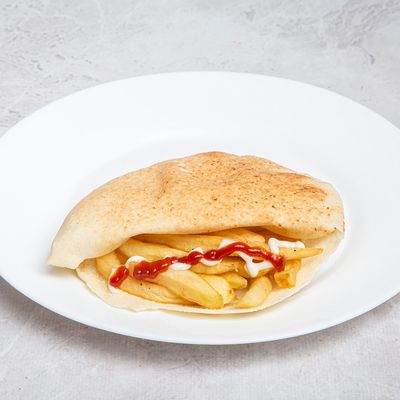 Potato mayonnaise ketchup Shami or Baladii Sandwich