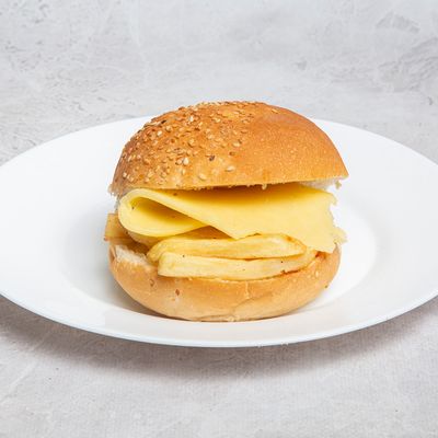 potato with cheddar cheese bun or french Sandwich