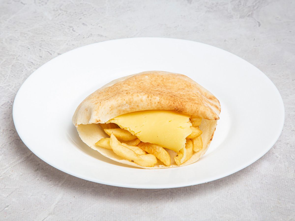 potato with cheddar cheese shami or Baladii Sandwich