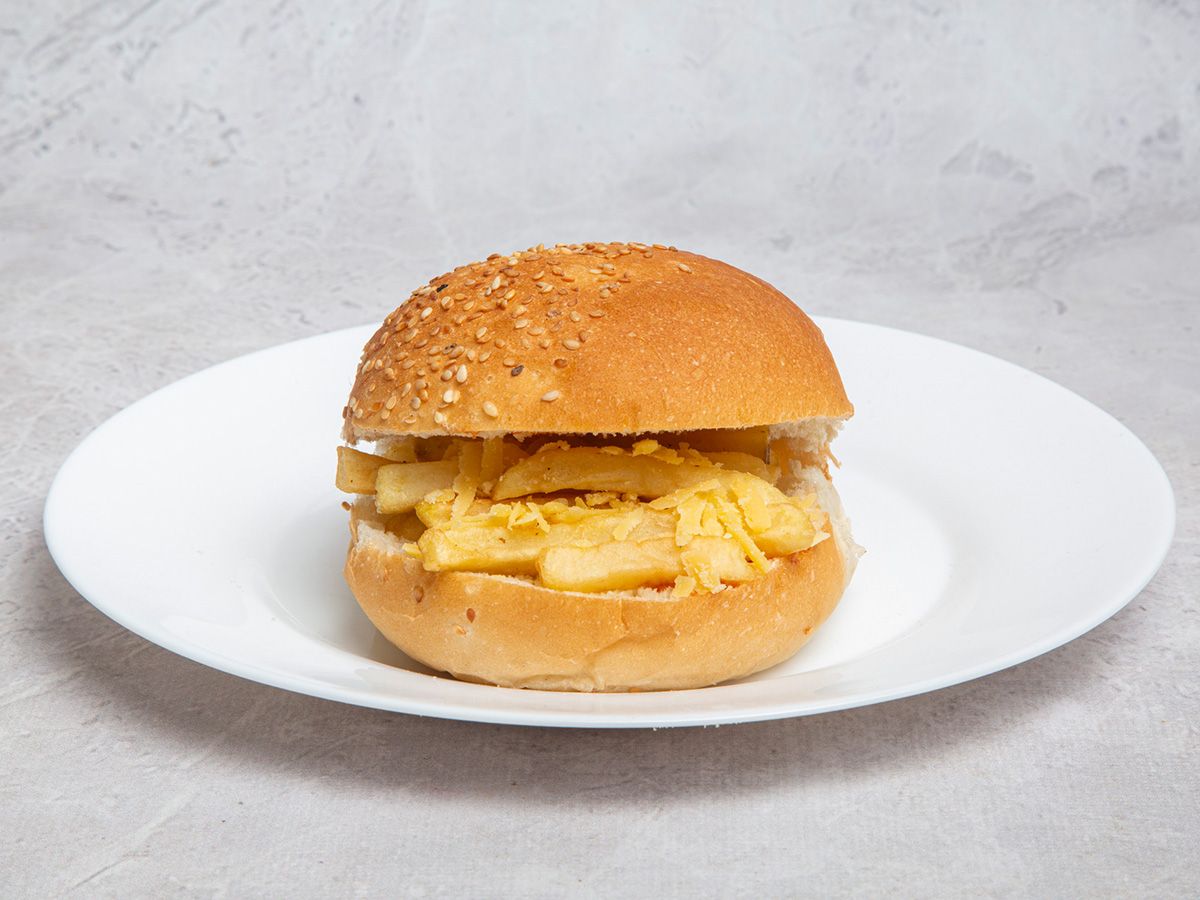 potato with roumy cheese French or bun Sandwich