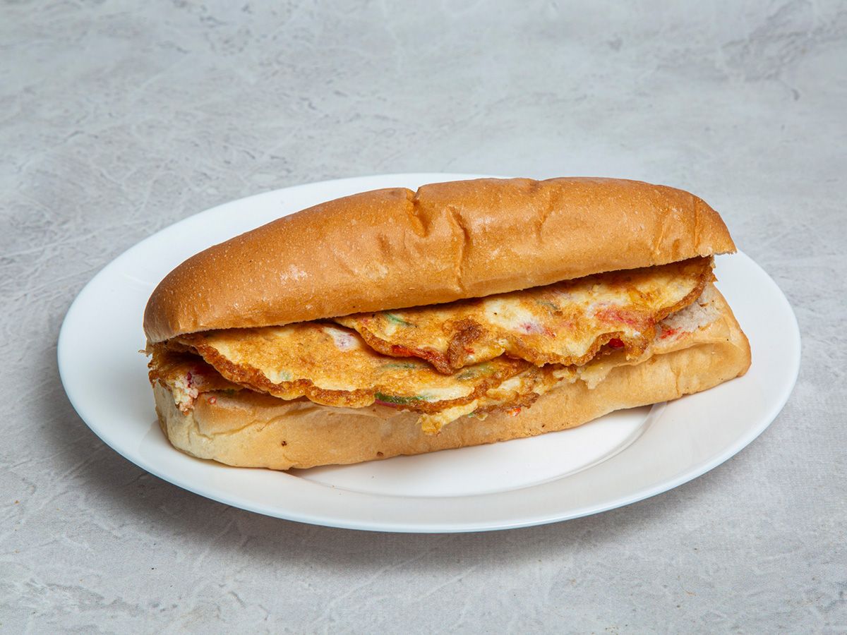 Spanish omelette bun or french Sandwich