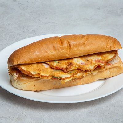 Spanish omelette bun or french Sandwich