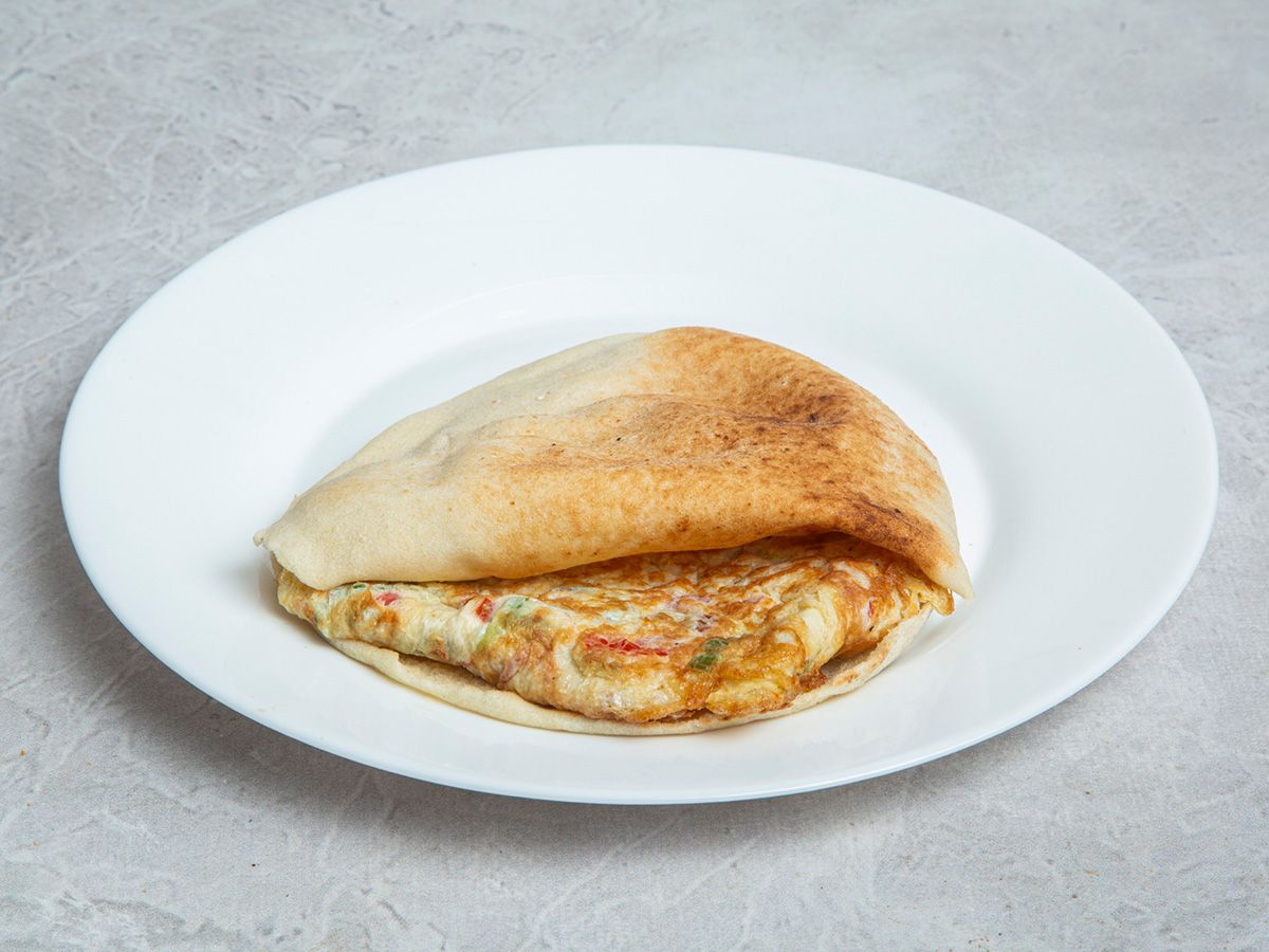 Vegetable omelette only Shami or Baladii Sandwich