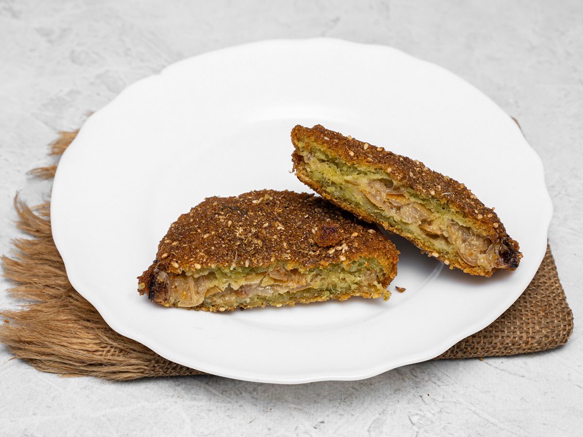 Falafel Pickled Lemons with Safflower bun or French Sandwich