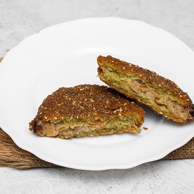 Falafel Pickled Lemons with Safflower bun or French Sandwich