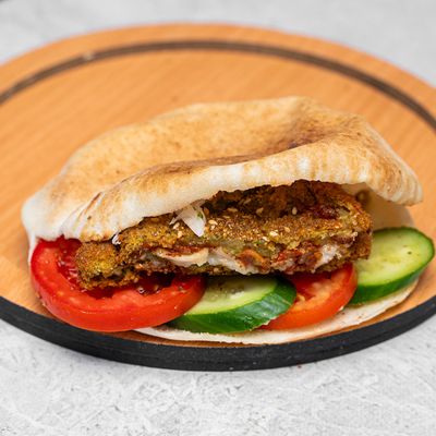 Falafel Tabakh Stuffing Spicy Shami or Baladii Sandwich