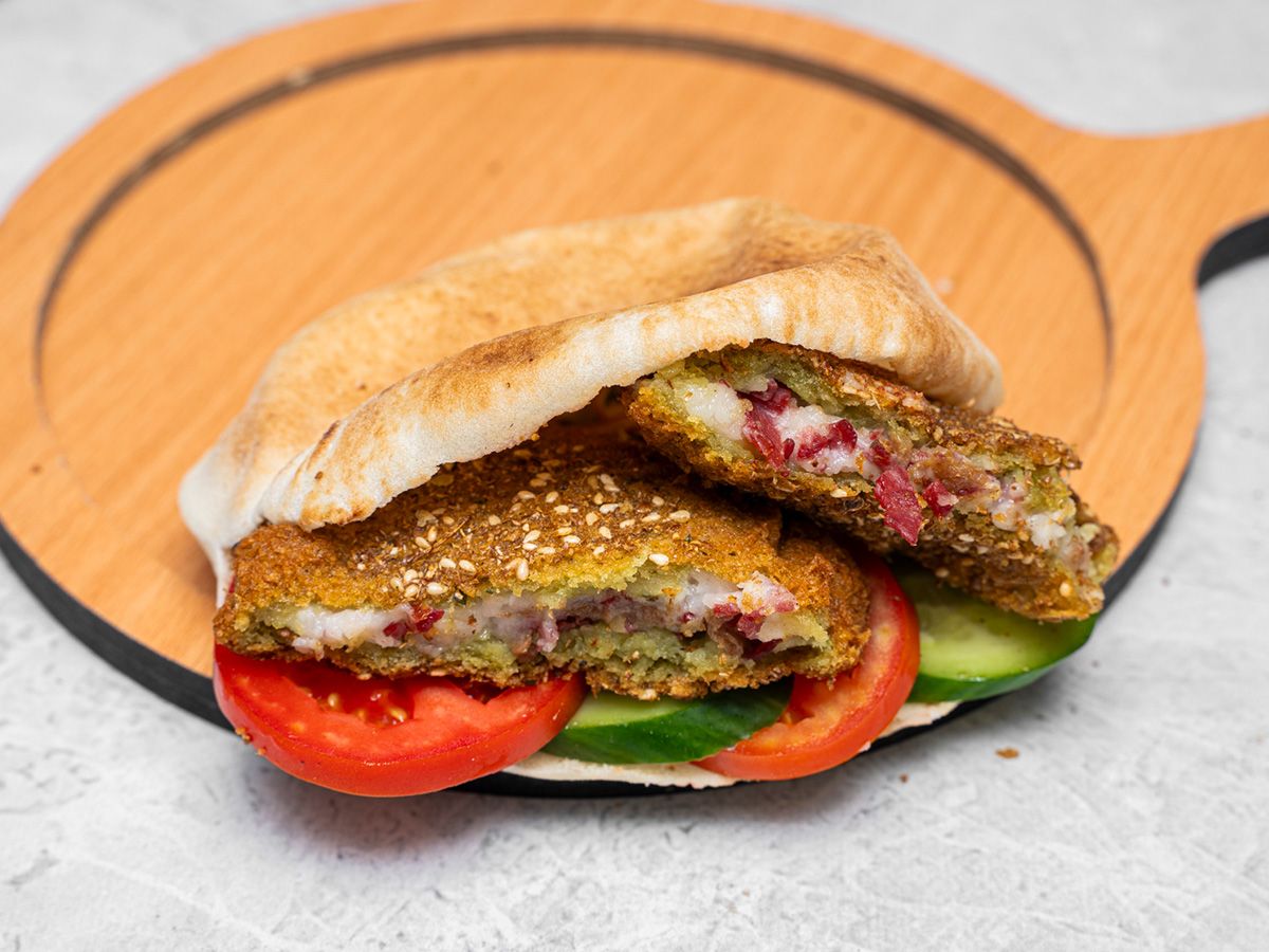 falafel Tabakh pastrami Shami or Baladii Sandwich