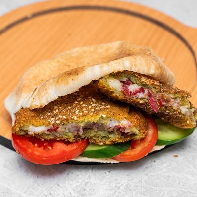 falafel Tabakh pastrami Shami or Baladii Sandwich