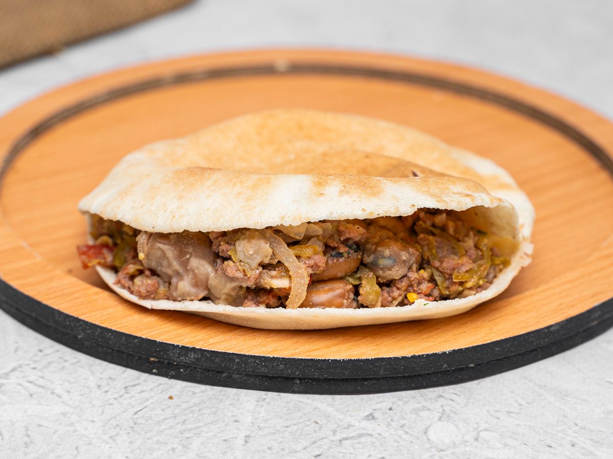 Foul with sausage Shami or Baladii
