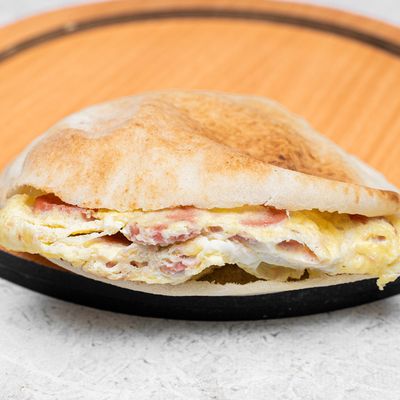 omelette hot dog Shami or Baladii Sandwich