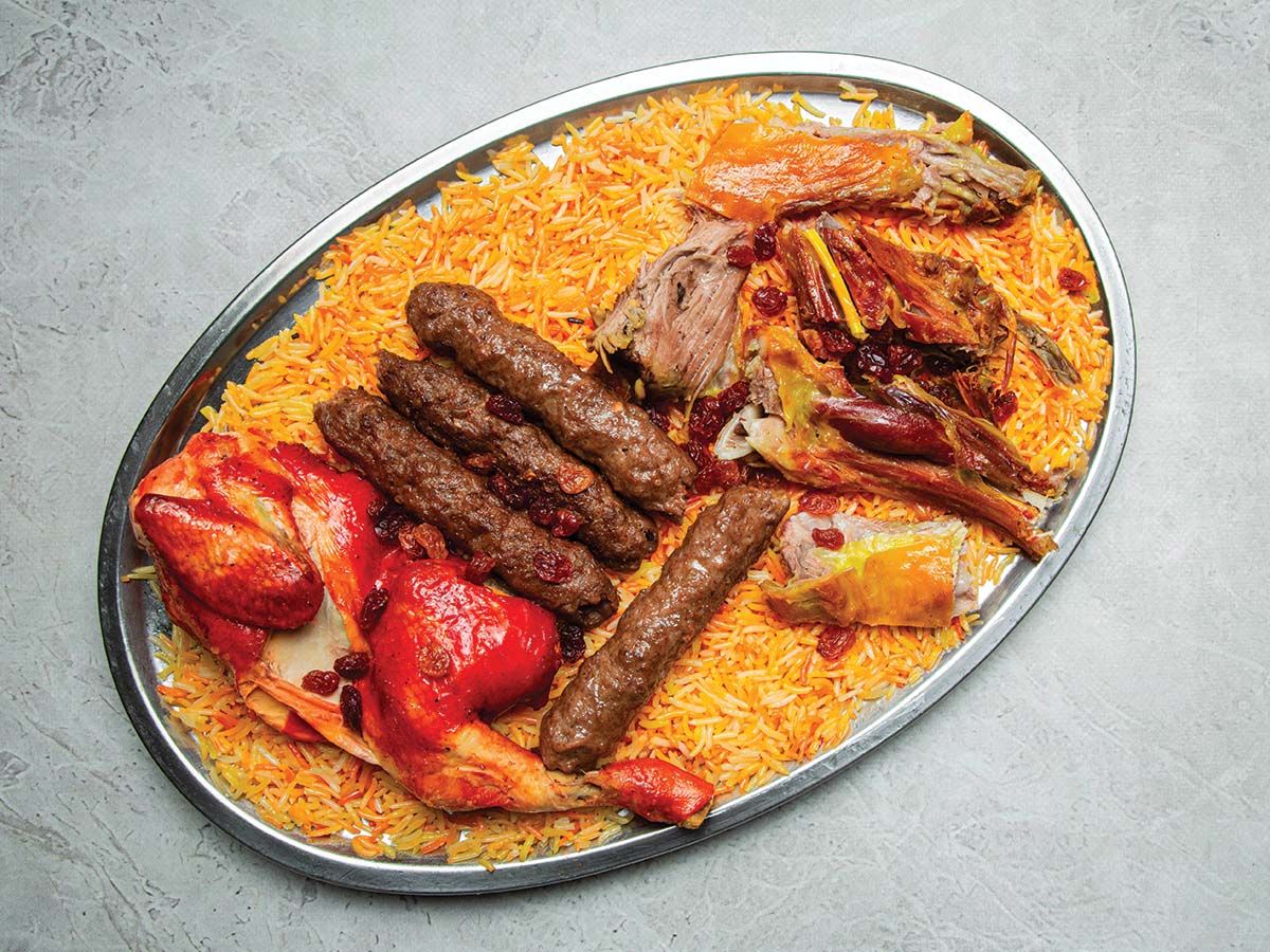 One Super Meat With 1/2 Mandi And 1/4 Kofta