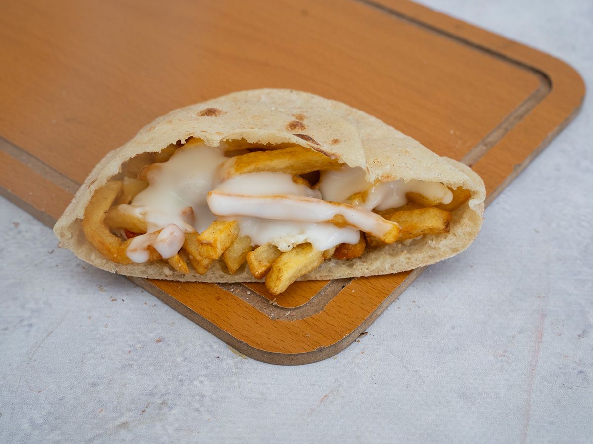 Mayonnaise potato sandwich