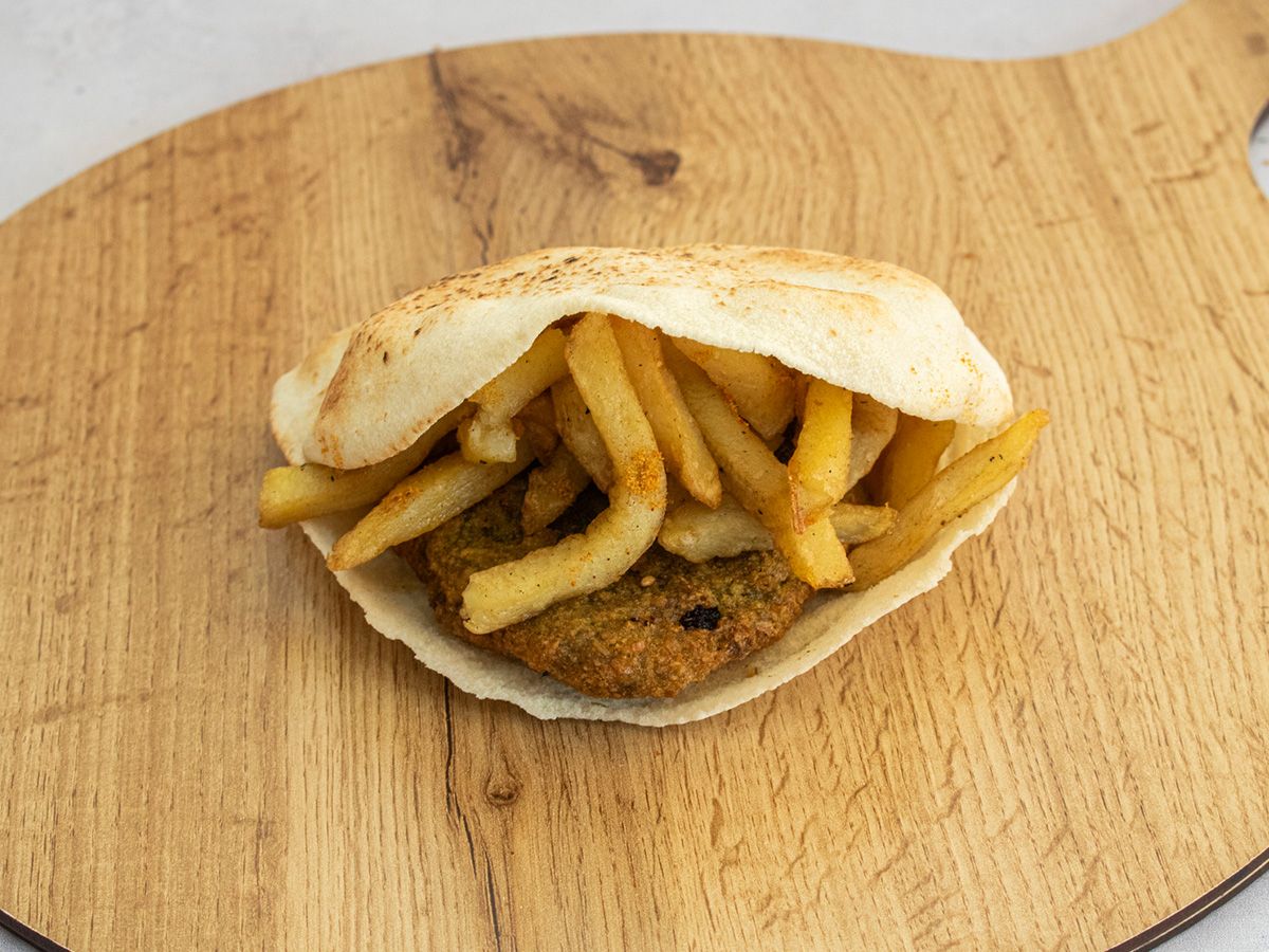Falafel Sandwich With Fries