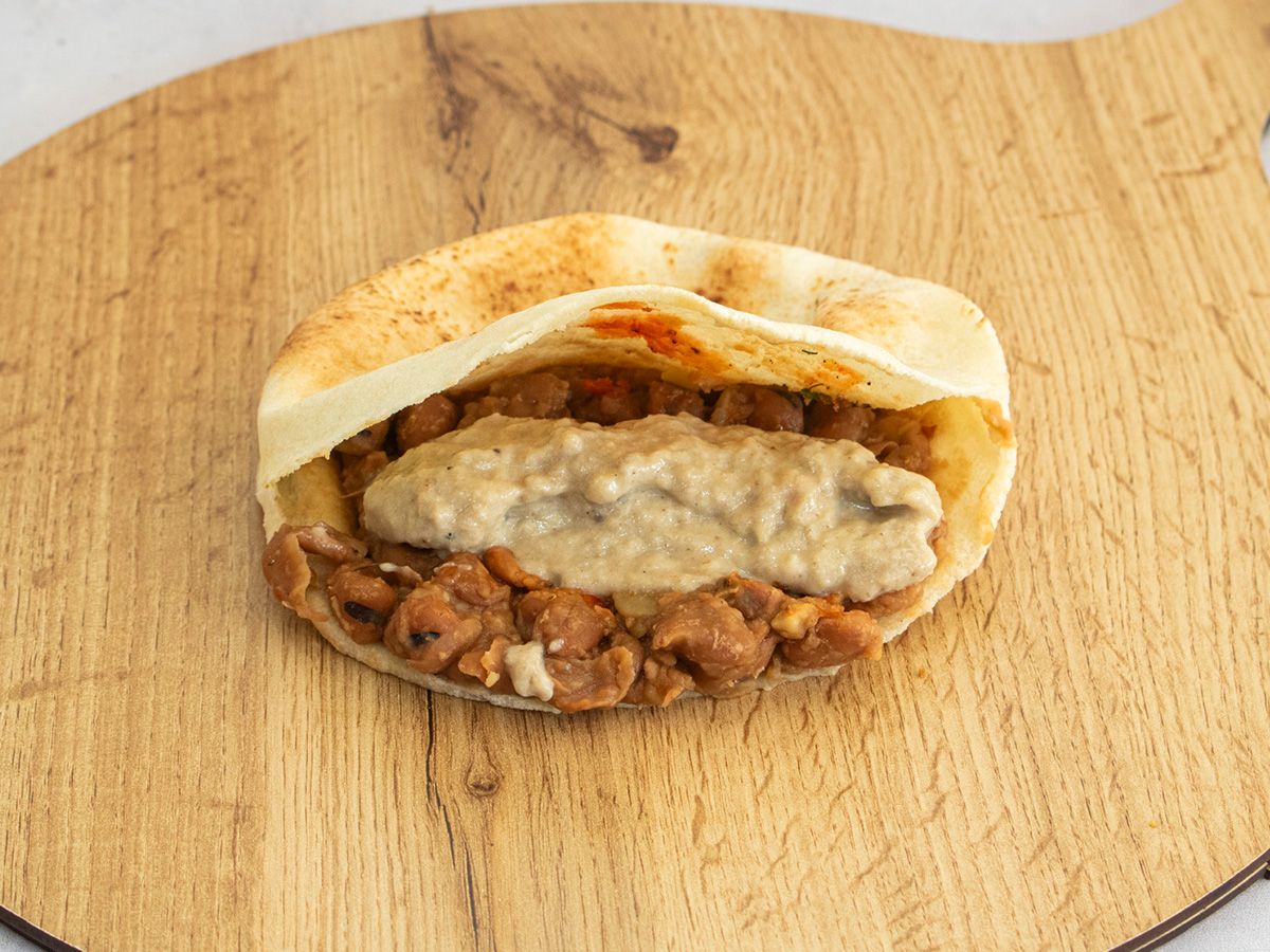 Foul With Baba Ghannoug Sandwich