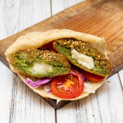 Falafel with Kiri Cheese