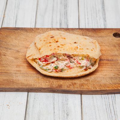Al Tabakh tomato cheese Shami or Baladii Sandwich