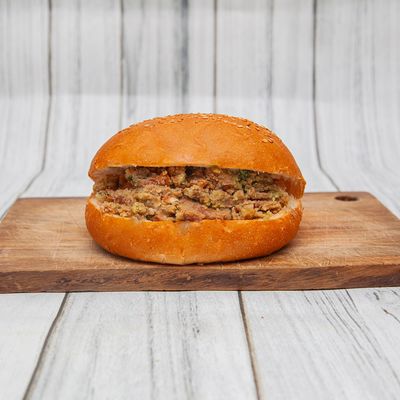 Mix Foul on a bun or french Sandwich