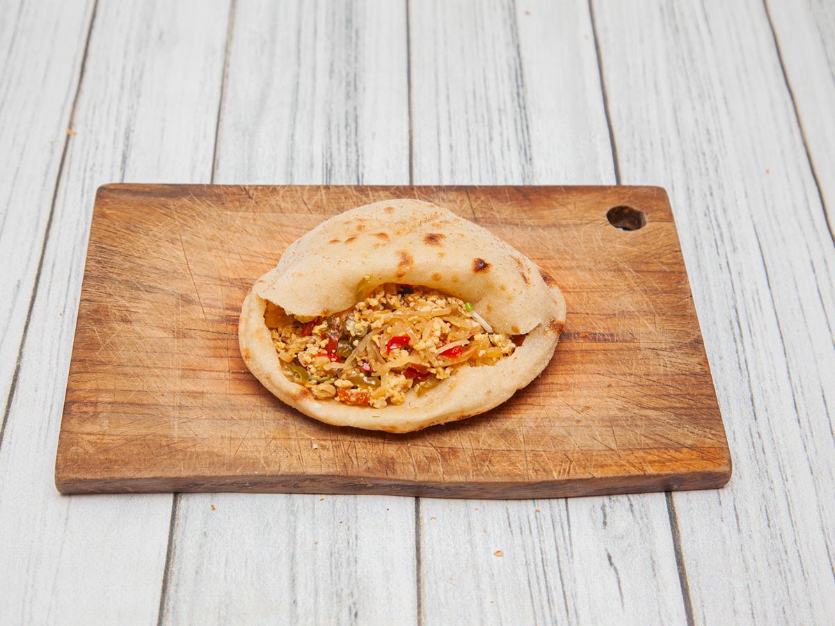 Shakshouka Shami or Baladii Sandwich
