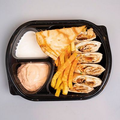 Extra Shawarma Meal With mozzarella and mushrooms
