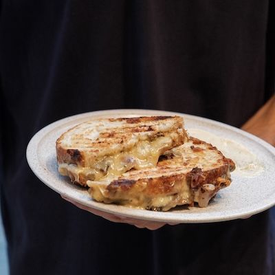 Grilled Shroom & Cheese Sandwich