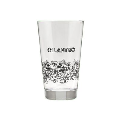 Doodled Glass Cup