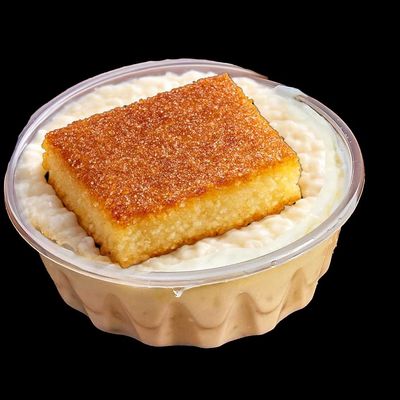 Rice Pudding with Basbousa