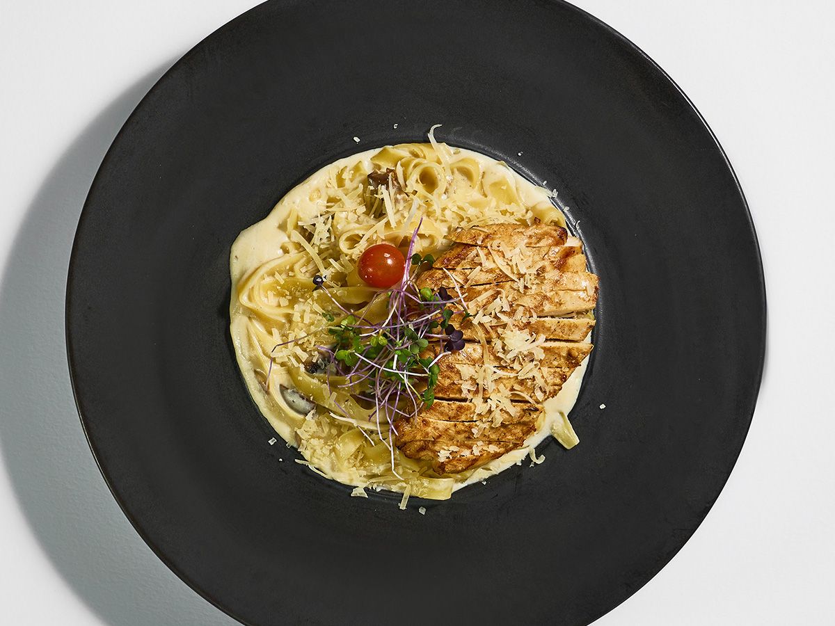Portobello Chicken Fettuccine Pasta
