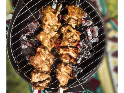 Shish Tawook On Charcoal
