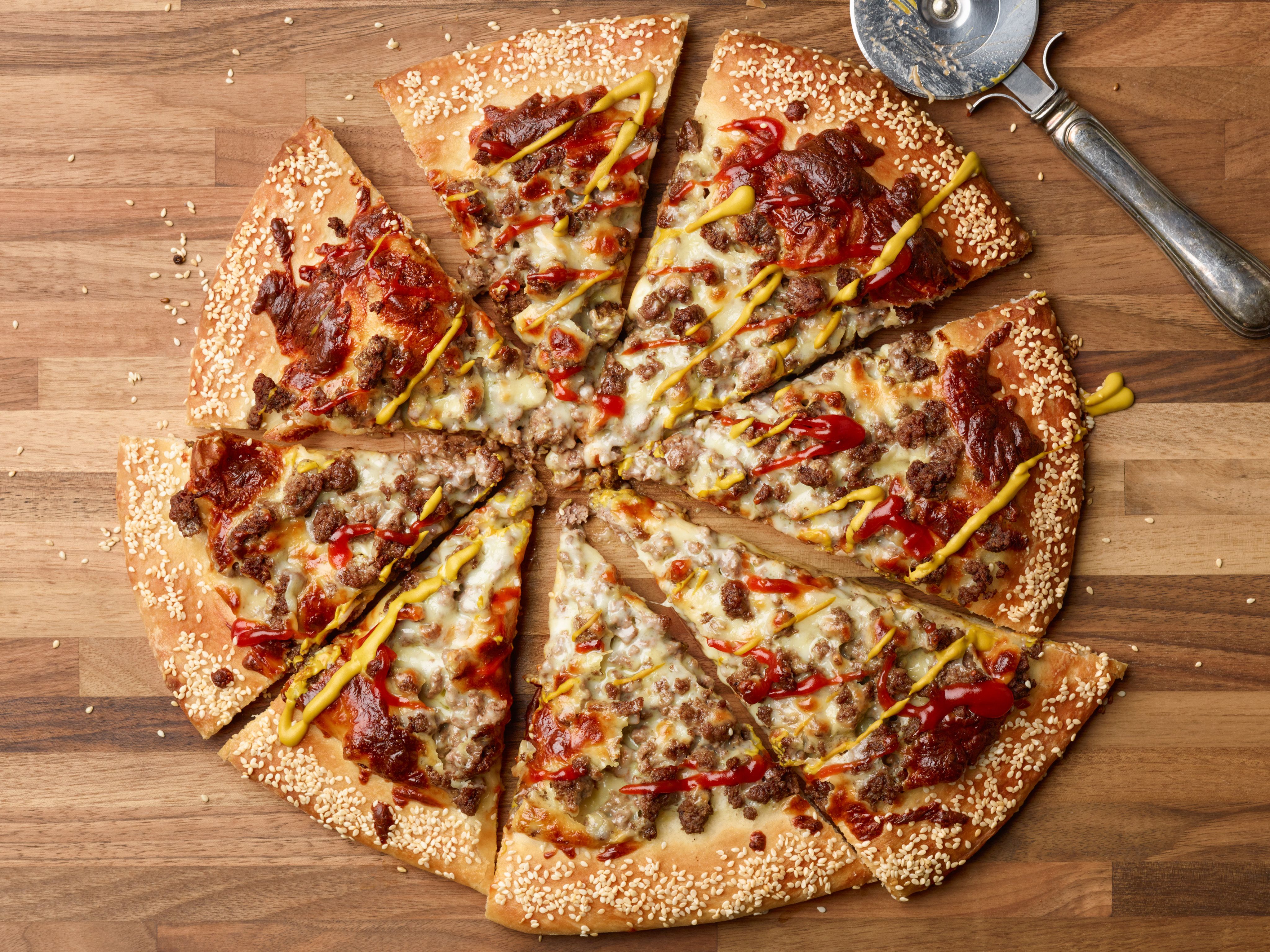 Beef Burger Pizza