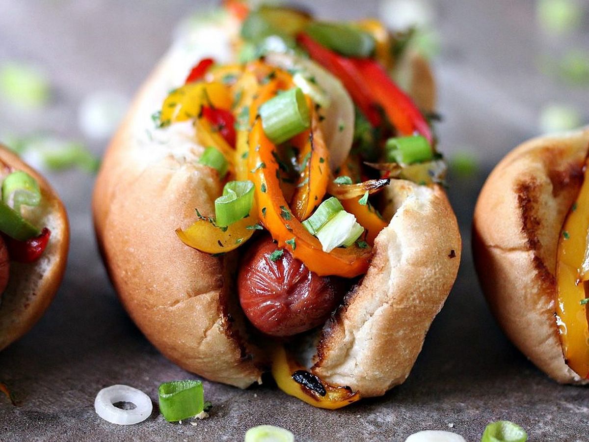 Fajita Hot dog Sandwich