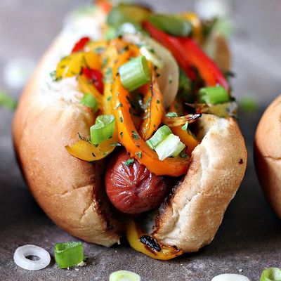 Fajita Hot dog Sandwich