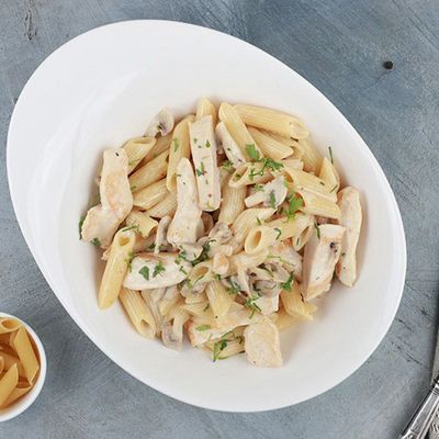 White Sauce Fajita Pasta