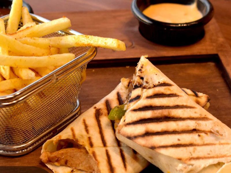 Chicken Fajita Wrap Sandwich